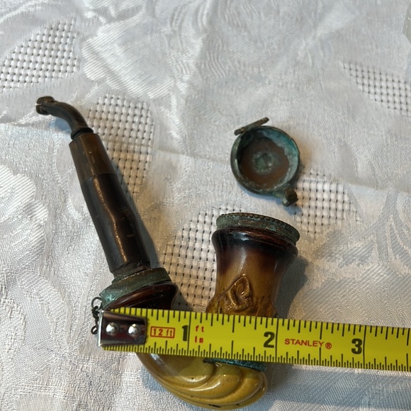 Antique hand carved smoking pipe - Picture 10 of 13